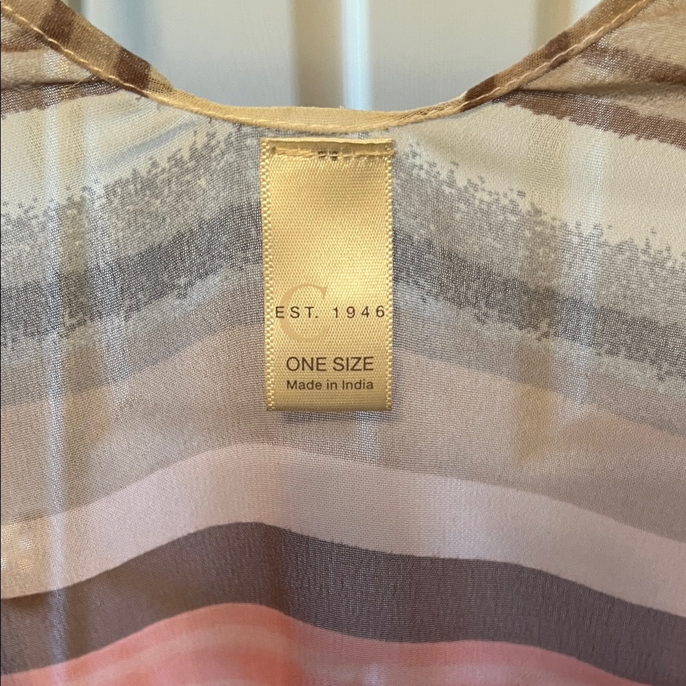 C Elegant Multicolor Striped Kimono - Picture 2 of 5